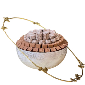 Cuenco de aluminio hecho de metal, recién llegado, atractivo cuenco de chocolate, exhibición de postres de dulces para la exhibición de chocolate más vendida - Product Image 2