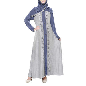 Robe longue islamique respirante pour femmes Abaya décontractée Grande taille Femmes Abaya Haute qualité Couleur personnalisée Robe islamique Femmes Abaya - Product Image 1