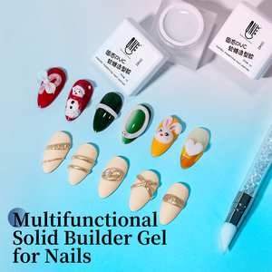 R S Nail 5g <span class=keywords><strong>Gel</strong></span> Sólido para Uñas, <span class=keywords><strong>Gel</strong></span> de Moldeo Antiadherente, <span class=keywords><strong>Gel</strong></span> de Escultura 3D Blanco Removible con UV/LED para Extensión de Uñas - Product Image 5