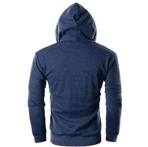 Sweat à capuche pour hommes en polaire 100% coton personnalisé pour hommes poids lourd éponge française Vintage délavé blanc fermeture éclair sweat à capuche zippé vente en gros - Product Image 4