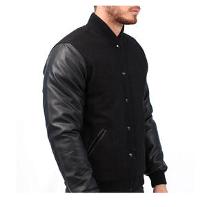 Chaquetas Varsity de Lana para Hombre, Tallas Grandes, Estilo Urbano, Colores Personalizados, Transpirables y Ecológicas para Invierno, Venta al Por Mayor - Product Image 2