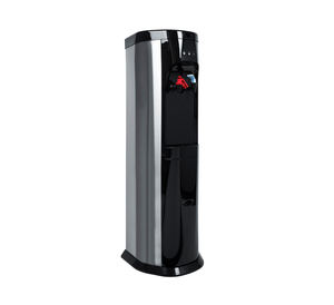 Dispensador de agua alimentado por red caliente y fría POU más vendido con compresor y filtro de carbono Elegance Black - Product Image 1