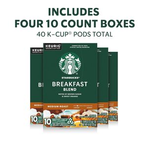 Cápsulas de Café <span class=keywords><strong>Starbucks</strong></span> K-Cup, Tueste Medio, Café <span class=keywords><strong>Caliente</strong></span> o Helado, Mezcla para Desayuno, 40 Cápsulas Keurig - Product Image 3