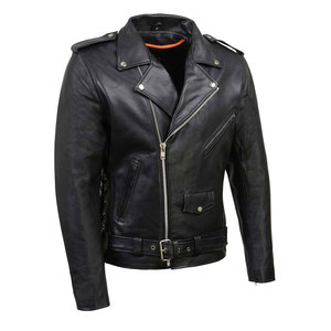 New Fashion Men's High Street Style Stand Collar PU <b>Leather</b> Winter <b>Jacket</b> Windproof Custom Made OEM Eco-Friendly Front - Product Image 1