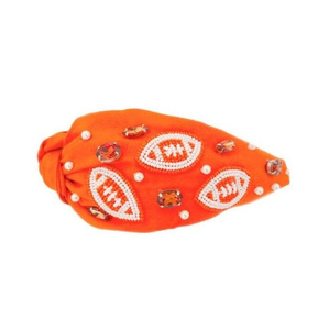 Bandeau de Cheveux pour le Jour du Match en Perles de Graines Fait Main Couleurs Personnalisées Design Élégant Bandeau de Cheveux pour le Jour du Match avec Broderie en Perles de Graines - Product Image 5