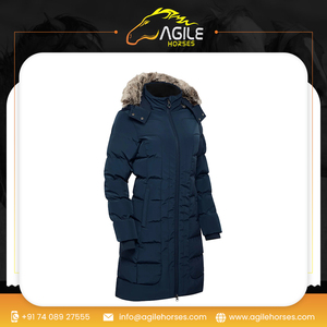 Veste d'hiver Parka veste d'extérieur doudoune veste à capuche avec matelassage et fourrure hommes femmes et enfants en tissu imperméable - Product Image 6
