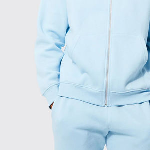 Survêtement à fermeture éclair à manches longues sur mesure très demandé, coupe régulière, coton-polyester, unisexe, fermeture éclair pour homme - Product Image 6