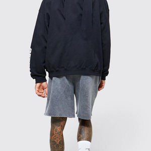 กางเกงขาสั้นลำลองผู้ชายลายพิมพ์ดิจิทัลเอวสม็อค ผ้าฝ้าย 100% ระบายอากาศได้ดี ซักย้อมสีแบบแอซิดวอช รับผลิตตามแบบ OEM ปี 2025 จากโรงงานโดยตรง - Product Image 3