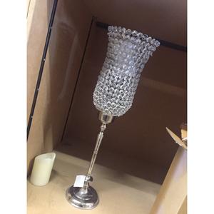 Diseño clásico Boda Decoración al aire libre Centros de mesa de metal y cristal Huracanes Color plata para la decoración del hogar y eventos - Product Image 3