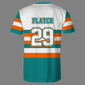 Maillot de baseball personnalisé sublimé pour homme, 100 % polyester, anti-humidité, motif rayé, impression joueur 29 au dos, coupe classique - Product Image 1
