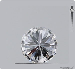 Diamante suelto de corte redondo de 0,40 quilates certificado IGI Color E Natural con claridad SI2 para la fabricación de joyas - Product Image 3