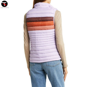 เสื้อกั๊กฤดูหนาวของผู้หญิงคอปกสูงผ้าฝ้ายระบายอากาศกันลมและโลโก้สำหรับสภาพอากาศหนาวเย็น - Product Image 4