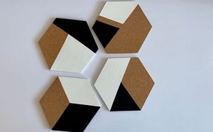 Posavasos de resina epoxi de madera para Decoración de mesa, posavasos de madera para beber, café, té, cerveza, posavasos - Product Image 5