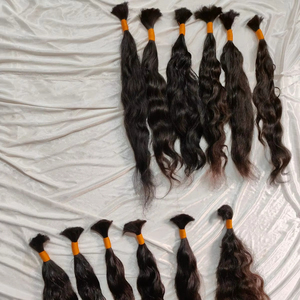 Vendedores de cabello alineados con cutícula virgen cruda sin procesar de doble estiramiento, cabello indio Remy de Grado Superior 100% cabello humano crudo a granel - Product Image 1