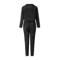 Streetwear noir personnalisé de haute qualité Pantalon de survêtement réfléchissant pour jogging Survêtement réfléchissant à rayures pour femmes