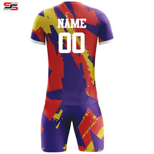 Último diseño Reversible sublimación Jersey conjuntos uniforme de fútbol para los hombres camisetas de fútbol ropa deportiva - Product Image 2