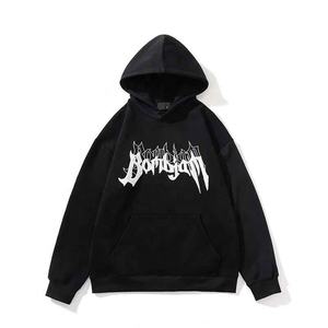 Venta al por mayor personalizado invierno hombres sudaderas con capucha serigrafía pulóver algodón polar de gran tamaño Casual Streetwear moda gimnasio - Product Image 3