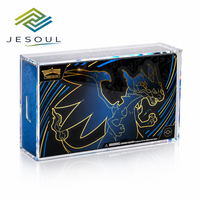 Boîtier de protection en acrylique transparent poli pour cartes de collection, vitrine de rangement pour TCG Elite Trainer Box, présentoir de vente au détail personnalisé