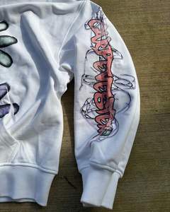 Venta al por mayor personalizado de gran tamaño Boxy cremallera Sudadera con capucha DTG impresión frontal y mangas sudaderas con capucha transpirables - Product Image 4