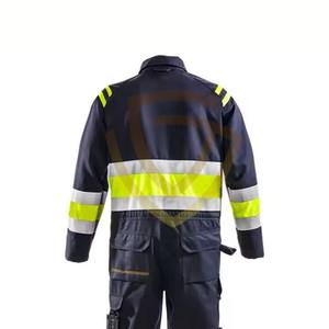 Uniforme de trabajo de seguridad reflectante de talla grande de alta calidad, trabajo de algodón en general para hombres a bajo precio - Product Image 4