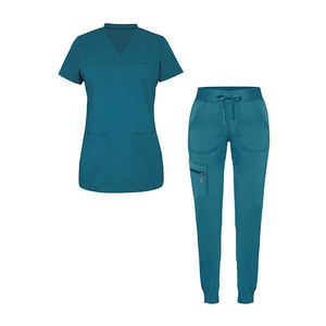 Uniformes Médicos Unisex de Manga Corta, Parte Superior + Pantalones Jogger, Conjuntos de Uniformes Médicos, Trajes Quirúrgicos para Hombre - Product Image 1