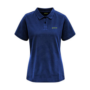 T-shirts à manches courtes à la mode pour femmes personnalisés respirants pour polos solide anti-rides anti-boulochage style décontracté OEM - Product Image 1