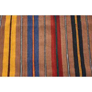 Tapis moderne en laine marron de 2.1x22,3 pieds, tissage à plat, tapis de salon avec support en latex pour décorations de salon - Product Image 5