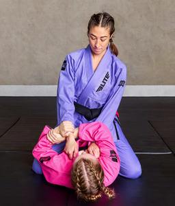 OEM BJJ Gi Kimono Uniforme 450gsm Perla Tejido Tela de algodón Logotipo personalizado Artes marciales Jiu Jitsu Traje - Product Image 3