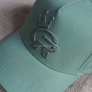 Gorra de béisbol estructurada de sarga de algodón de 5 paneles OEM con logotipo personalizado, gorra deportiva - Product Image 2