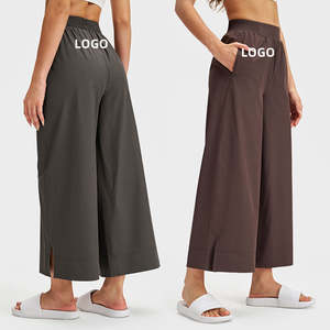 Pantalons amples longueur totale Pantalons décontractés pour femmes Confort Matière polyester avec un design tendance - Product Image 2