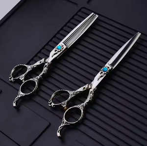 Coiffure professionnelle en acier dur coupe de cheveux ciseaux de coiffeur ciseaux amincissants pour hommes femmes - Product Image 6