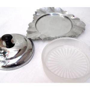 Cacerola de acero inoxidable de lujo de Venta caliente con vajilla de inauguración de la casa acabada en plata - Product Image 6