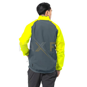 MAXFIT ENTERPRISES Veste d'hiver écologique grande taille pour hommes, tissu en toile imperméable, respirant, coupe-vent avec col montant - Product Image 2