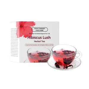 Meilleure qualité vente chaude en gros 100% thé à saveur pure en vrac hibiscus tisane luxuriante de fournisseur indien