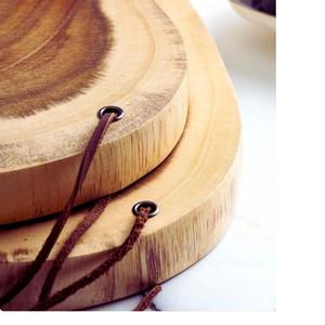 Tabla de Madera de Estilo Rústico Antiguo, Ideal para Productos de Panadería, Carnes, Aperitivos, Quesos y Presentación de Alimentos Premium de la India - Product Image 3