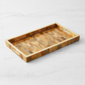 Bandeja para servir comida con cuerno de forma rectangular, la mejor calidad, gran tamaño, cuerno de búfalo, postre y bandeja para servir comida - Product Image 2