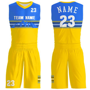 Ropa de entrenamiento deportivo de tela transpirable de alta calidad, uniformes de baloncesto por sublimación personalizados, ropa deportiva para niños, incluye conjuntos de pantalones cortos - Product Image 6