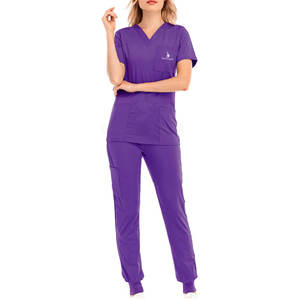 เครื่องแบบพยาบาลดีไซน์สีพื้นเครื่องแบบพยาบาลชุดพยาบาลราคาถูกชุดพยาบาลสำหรับฤดูร้อน - Product Image 2