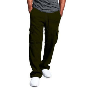 กางเกงคาร์โก้ผู้ชายสไตล์ลำลอง2025, กางเกงวอร์มตรงมีกระเป๋า3D น้ำหนักเบาคุณภาพสูงทรงหลวมสวมใส่สบาย - Product Image 6