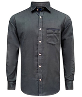 Nouvelle Arrivée 2025 Chemise Habillée en Flanelle à Imprimé Floral Vintage pour Homme 100% Coton Fermeture à Bouton Unique Respirante Anti-Plis Été
