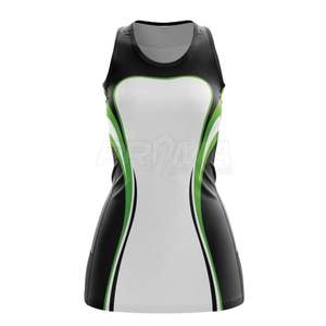 Niñas 100% Poliéster Sublimación completa Netball Jersey Impreso Uniforme - Product Image 6