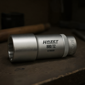 Hazet 3/8'' Long Metric Square <b>12</b>-<b>Point</b> <b>Socket</b> with Traction Profile - Product Image 3