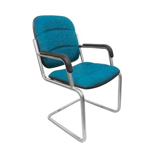 Ergonomic Fabric <b>Kneeling</b> Chair HOM1066_01 Fixed Armrests for Comfortable Meetings in Office or Home - Product Image 1