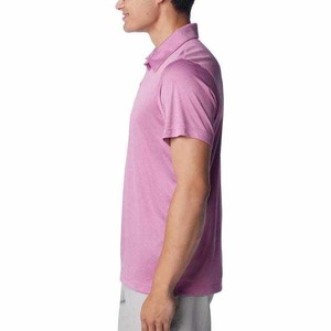 Polos para hombre en 2025, camisetas de polo informales de algodón de color sólido de talla grande para hombre con diseño de logotipo personalizado OEM transpirable para la venta - Product Image 2