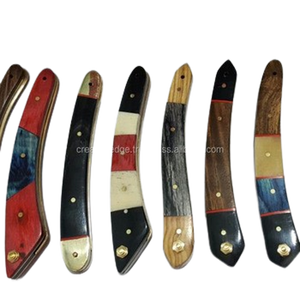 Poignée en bois pour rasoir, style damas, os de chameau, poignées en bois - Product Image 1