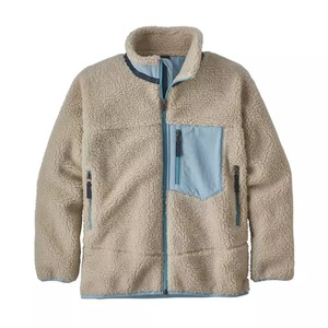 Unisex Solid Fleece Zip Hoodie Winter <b>Jacket</b> Warm Woven Polyester OEM Service Stand Collar Front Logo Functional Zip <b>Pockets</b> - Product Image 4
