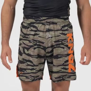 กางเกงขาสั้นออกกำลังกายผู้ชาย รุ่น High Street ปี 2026 เอวยางยืด ลายพิมพ์สุดฮิต สำหรับ BJJ MMA ยิวยิตสู โนกิ กราปลิง ผลิตจากโพลีเอสเตอร์ 100% - Product Image 1