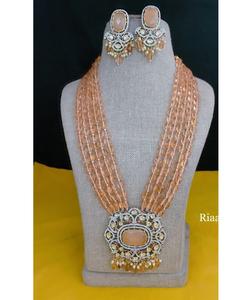 Ensemble de bijoux de mariée ethnique classique de luxe avec perle de mariage en zircon pour anniversaire de fiançailles et mariage - Product Image 2