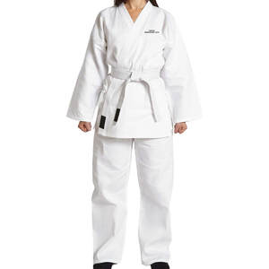Uniforme de karaté en tissu respirant pour femmes, léger, avec logo personnalisé, pour l'entraînement et les matchs professionnels de judo - Product Image 1