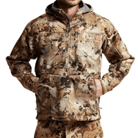 Chaqueta de Caza de Invierno con Cuello Alto, Personalizada, de Alta Calidad, Ligera, con Cierre, de Tejido Elástico Grueso y Estampado, a Precio Razonable
